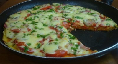 Быстрый рецепт пиццы на сковороде