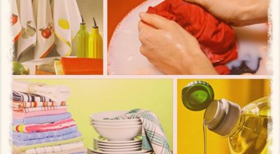 Как легко отстирать кухонные полотенца
