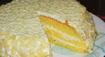 Шикарный торт «Ожидание» с нежным творожно-лимонным кремом
